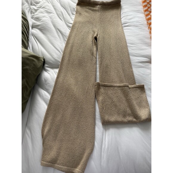 Windsor Gold Knit Pants Women's Regular Size S - Picture 4 of 4